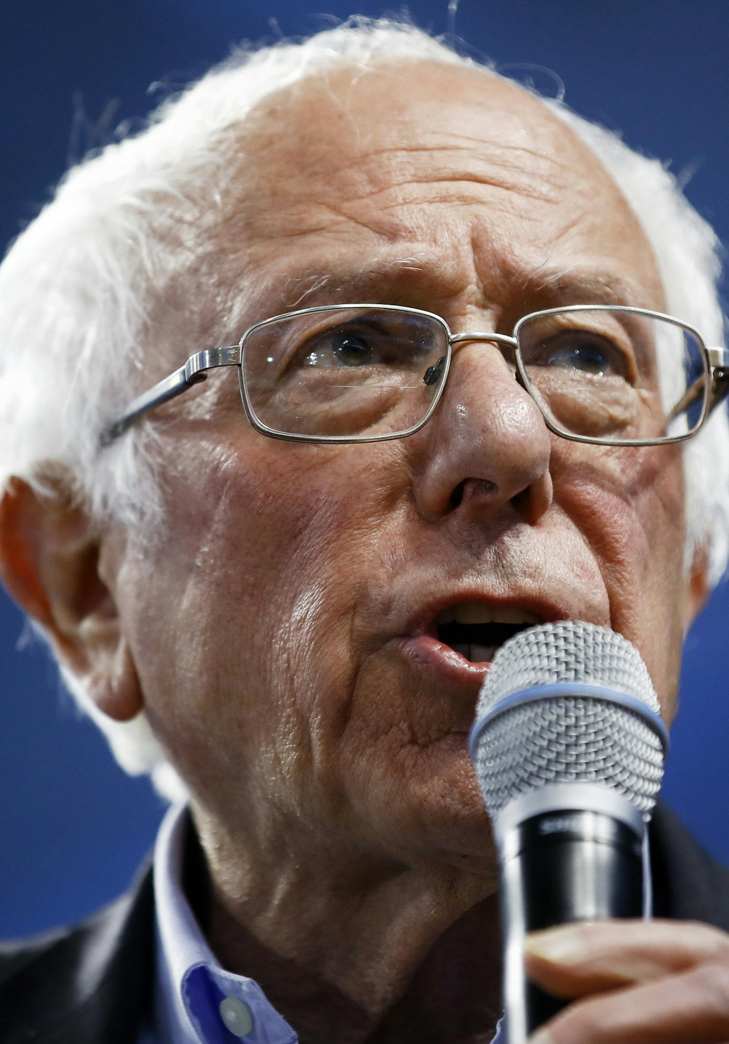 Democratic presidential candidate Sen. Bernie Sanders, I-Vt., speaks during a campaign event, Thursday, Feb. 27, 2020, in Spartanburg, S.C. (AP Photo/Matt Rourke) ORG XMIT: SCMR171