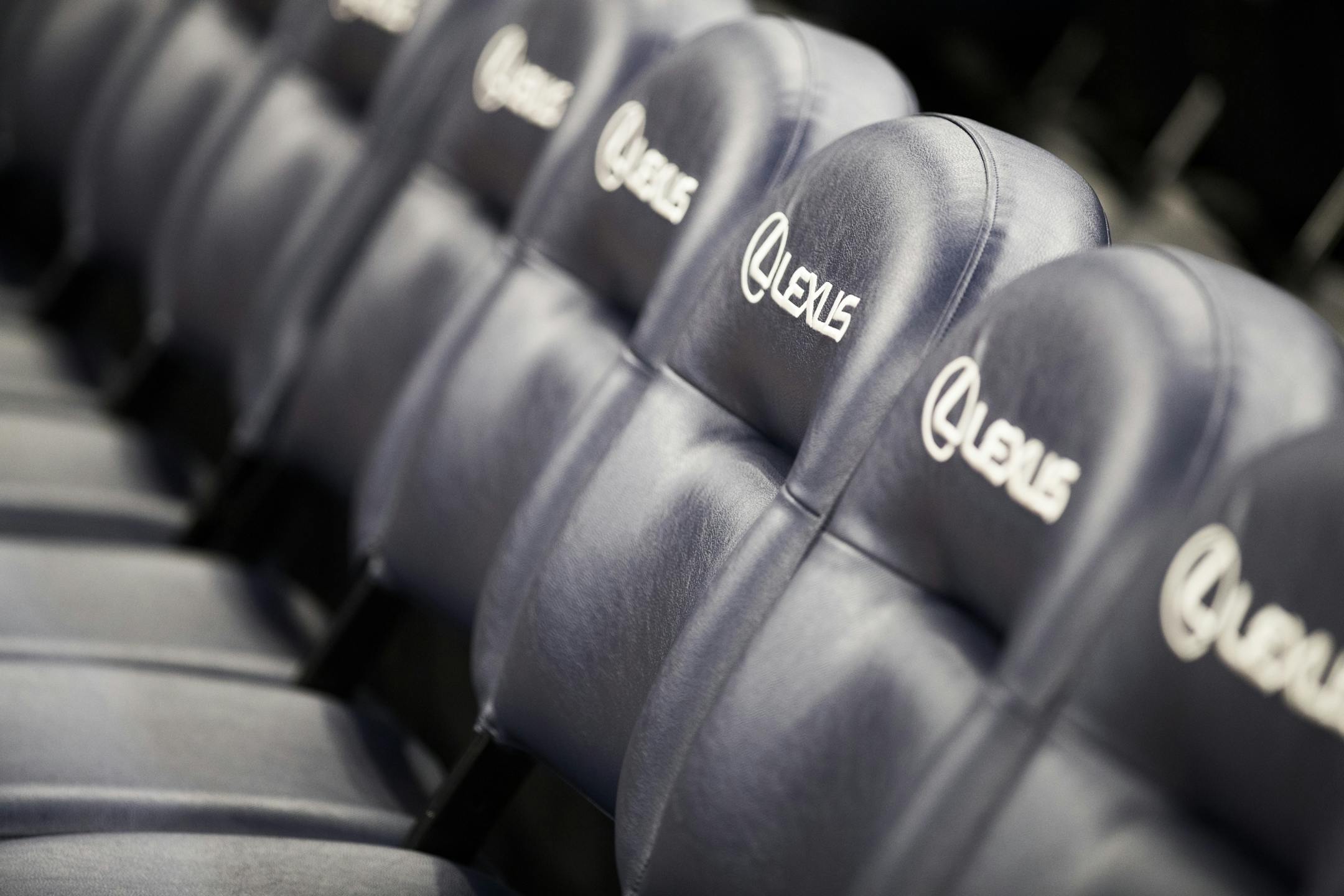Lexus branded courtside seats at Target Center.