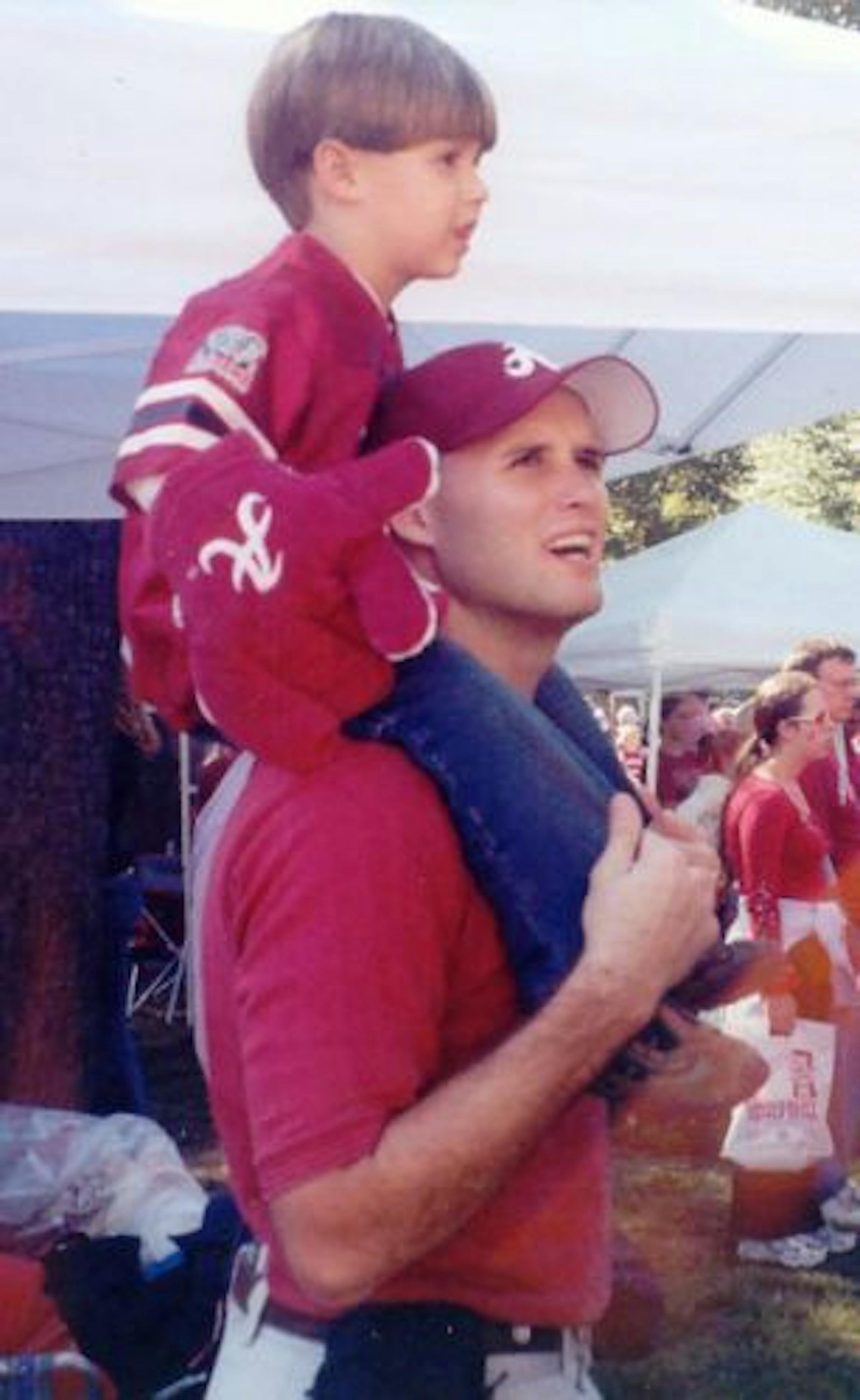 COURTESY LAWRENCE FAMILY. Chad/Bentailgating before Bama game.