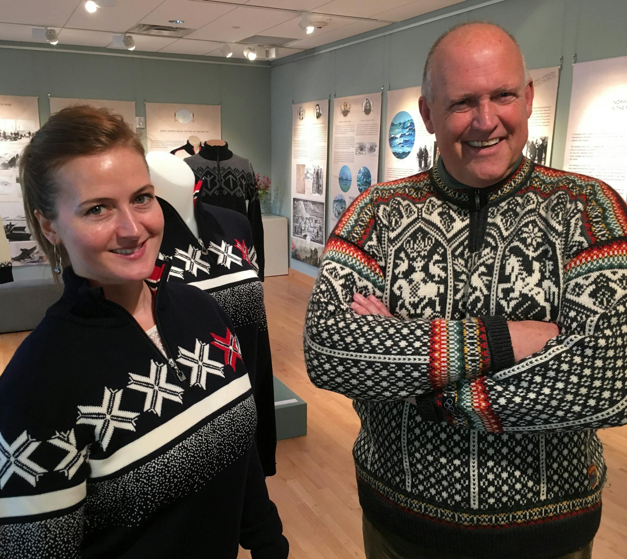 Norway House CEO Christina Helen Carleton, a Norwegian immigrant, and Board Chairman Jon Pederson, a small business owner, are planning a $10 million-plus event-center/banquet-hall addition that will create a block-large campus for what will be called the National Norwegian Center in America, including the adjacent Mindekirken Norwegian Lutheran Memorial Church, on E. Franklin Avenue, an immigrant neighborhood starting with Scandinavians in the 1880s. Photo: Neal.St.Anthony@startribune.com