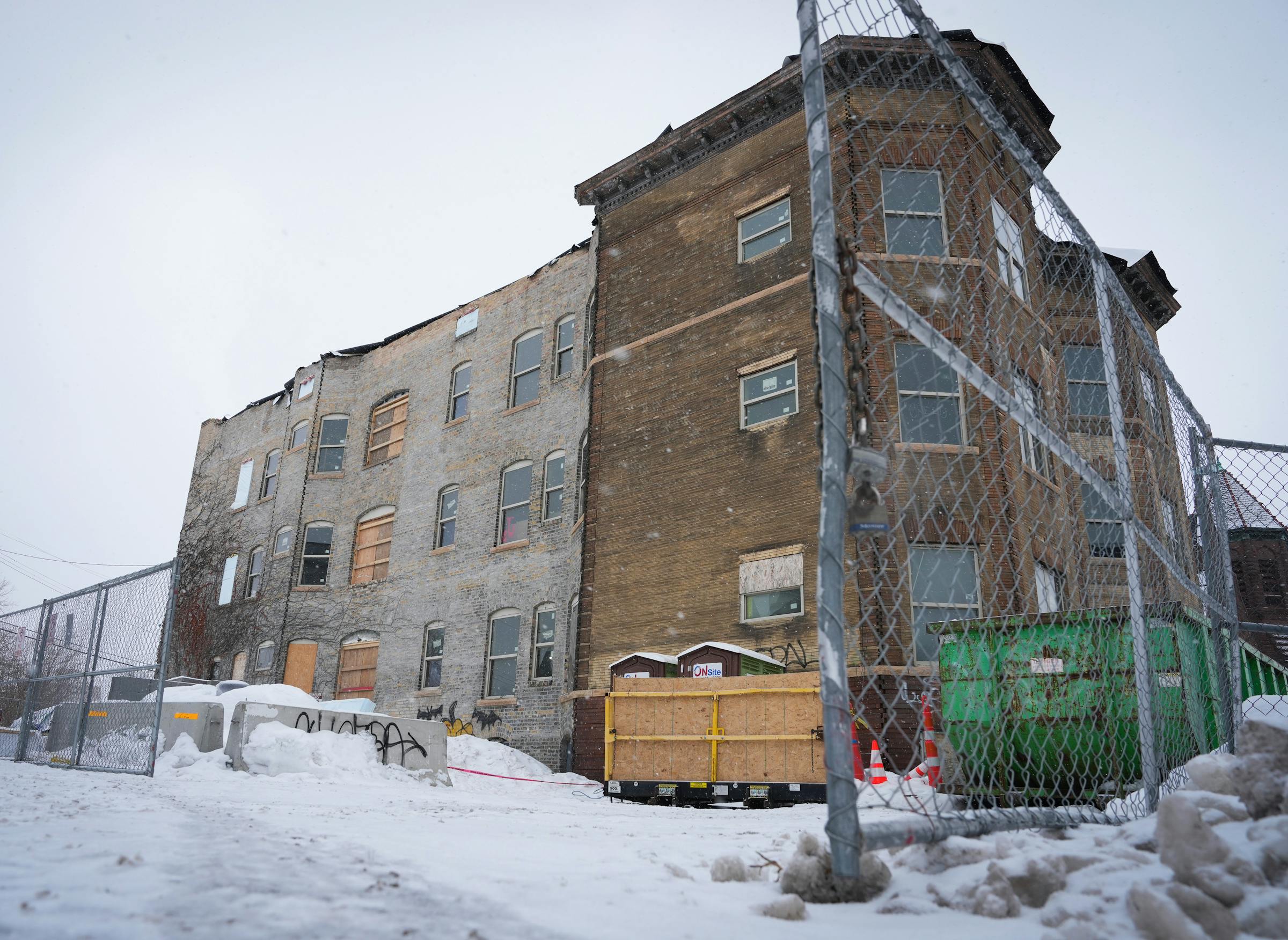 Image showcasing Decades-vacant Minneapolis apartment building finally being rehabbed