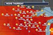 Another Hot One Thursday With Scattered Afternoon Storms