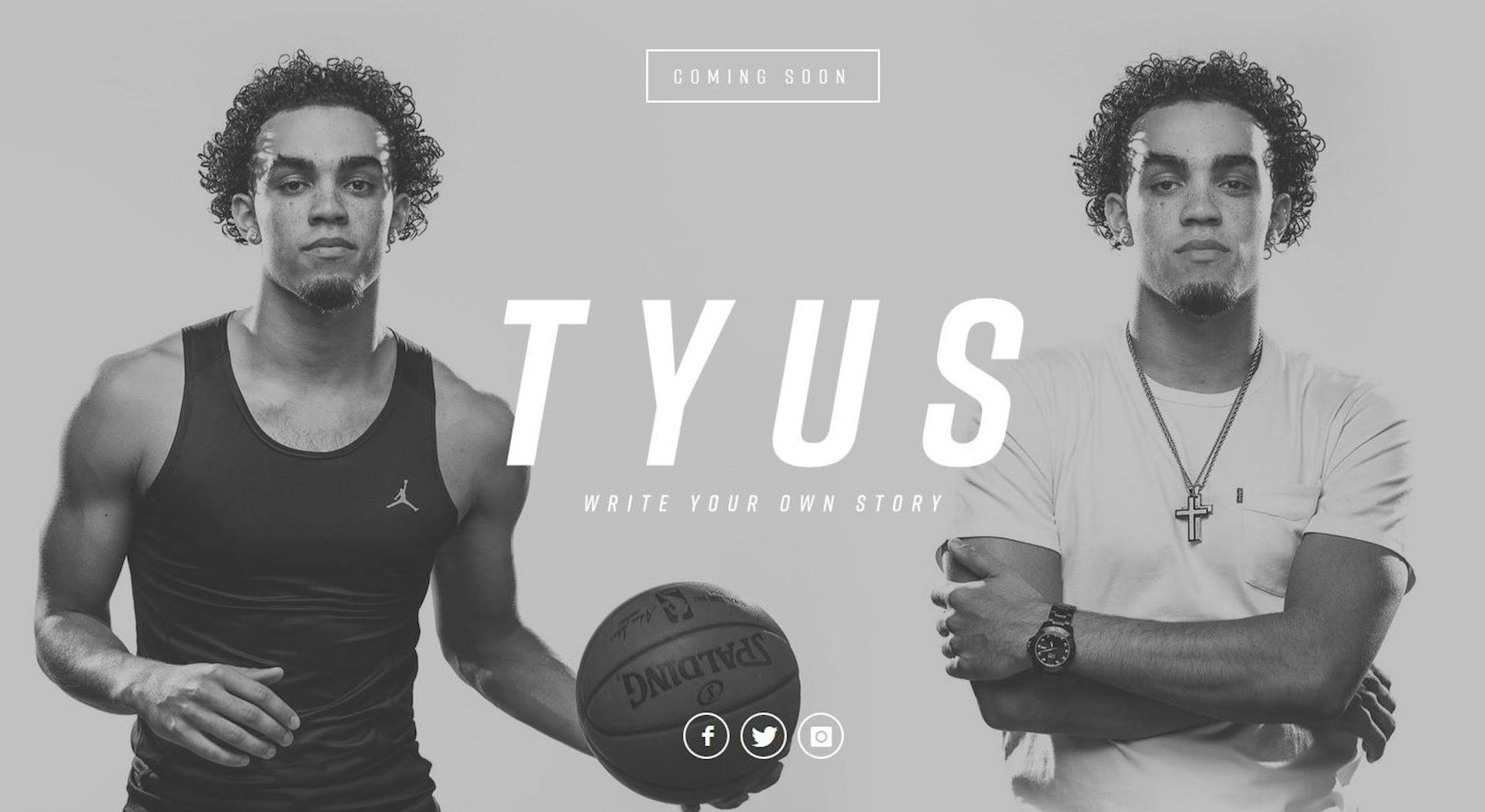 Tyus Jones is launching a new website.