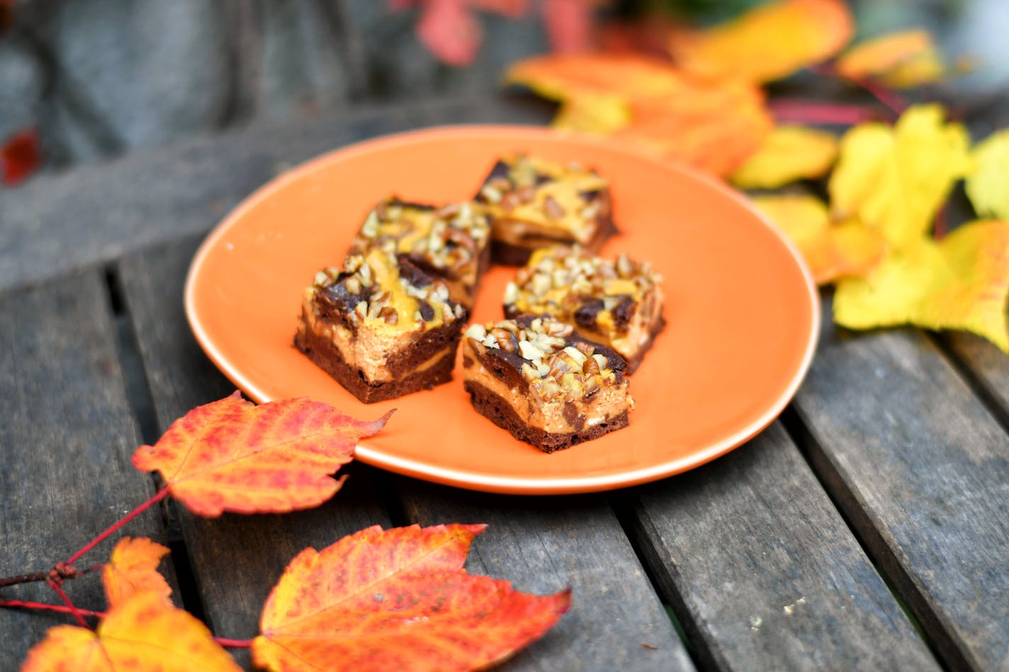 Pumpkin Cheesecake Swirl Brownies.