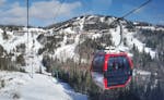 Lutsen Mountains' new eight-passenger gondola system, which debuted in 2015, transports skiers from the main ski village to the top of Moose Mountain,