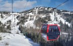Lutsen Mountains' new eight-passenger gondola system, which debuted in 2015, transports skiers from the main ski village to the top of Moose Mountain,