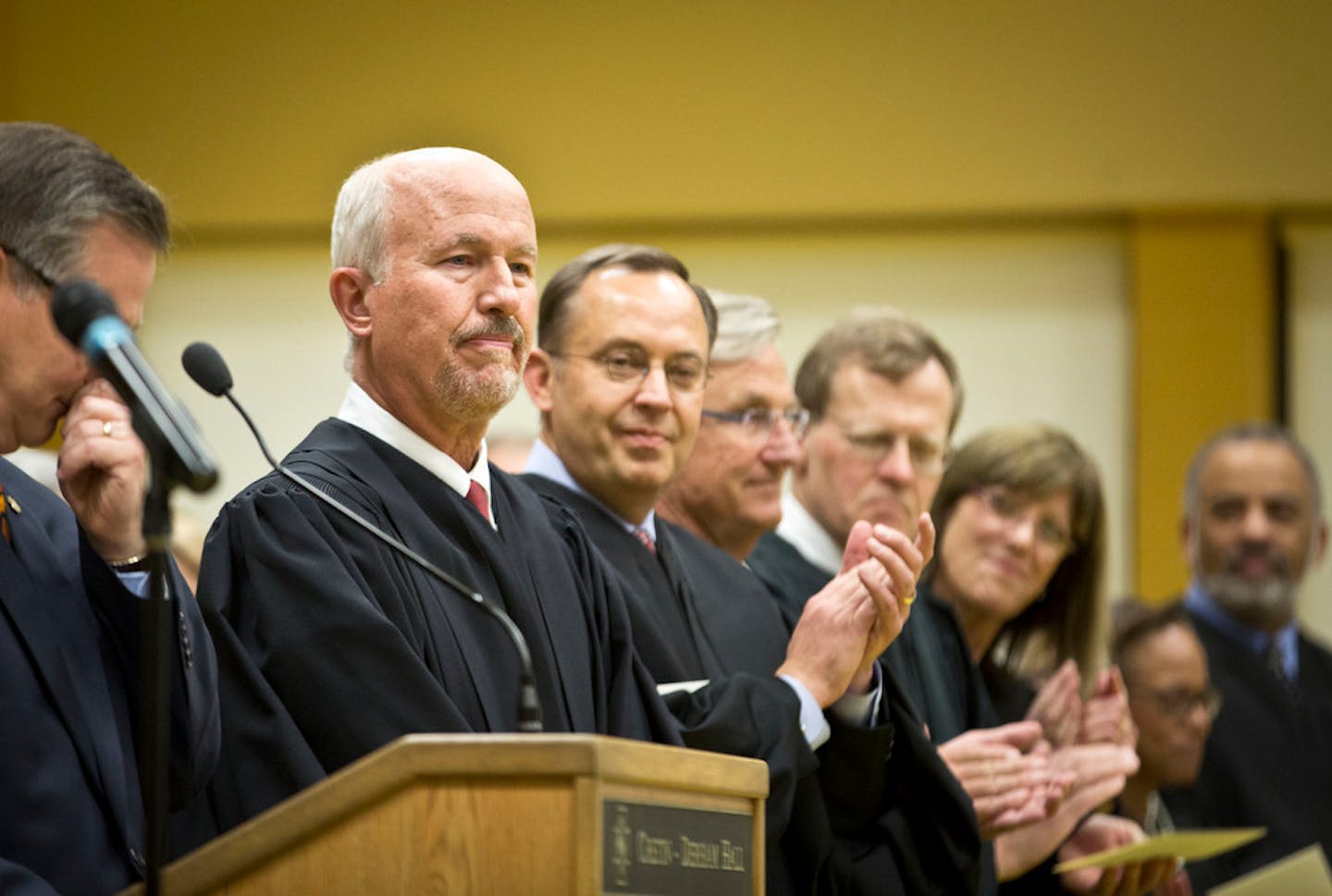 Judge Edward J. Cleary at his swearing-in ceremony in November 2013.