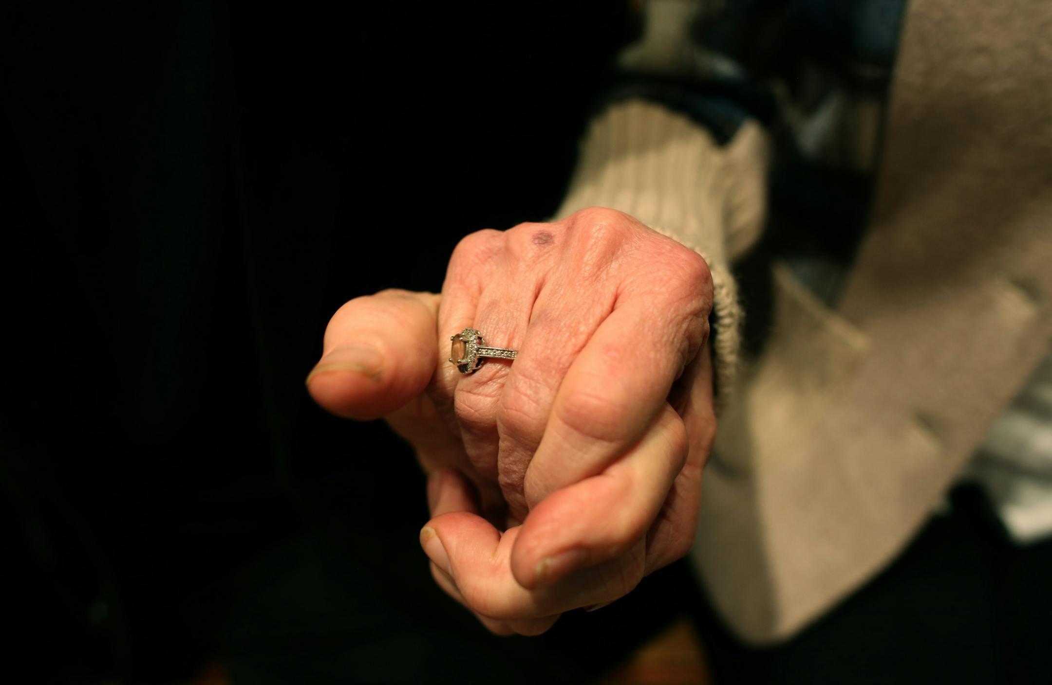 Bobby Vee, 1960s rock star sat with his wife, Karen held hands in his recording studio in St. Joseph Tuesday, February 18, 2014.