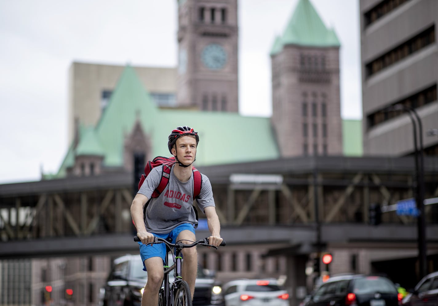 Gordy Moore often commutes on his bike from the Whittier neighborhood to his job in Northeast Minneapolis.