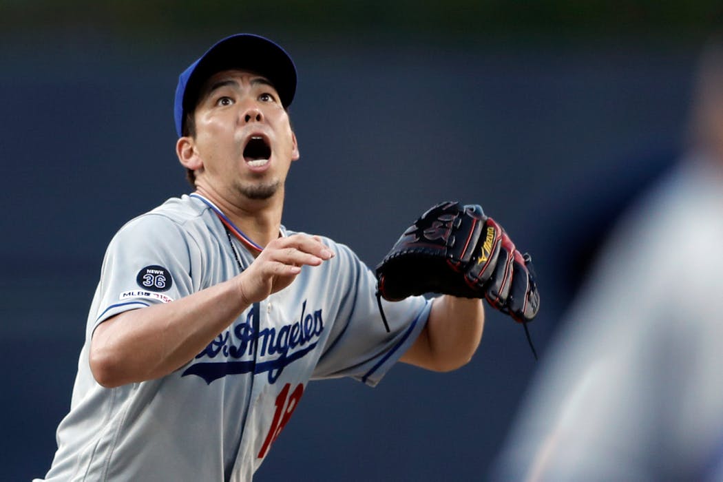 Kenta Maeda, headed from the Dodgers to the Twins, has a 47-35 career record and 3.87 ERA.