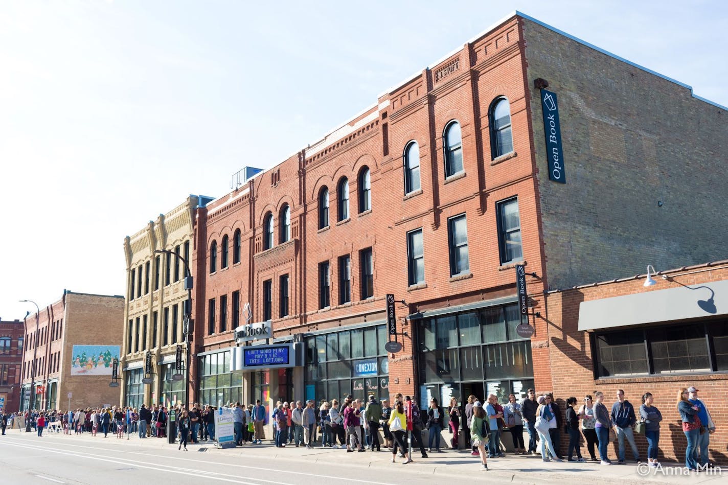 The line to get into the 2019 Wordplay festival stretched around the corner and down the block.