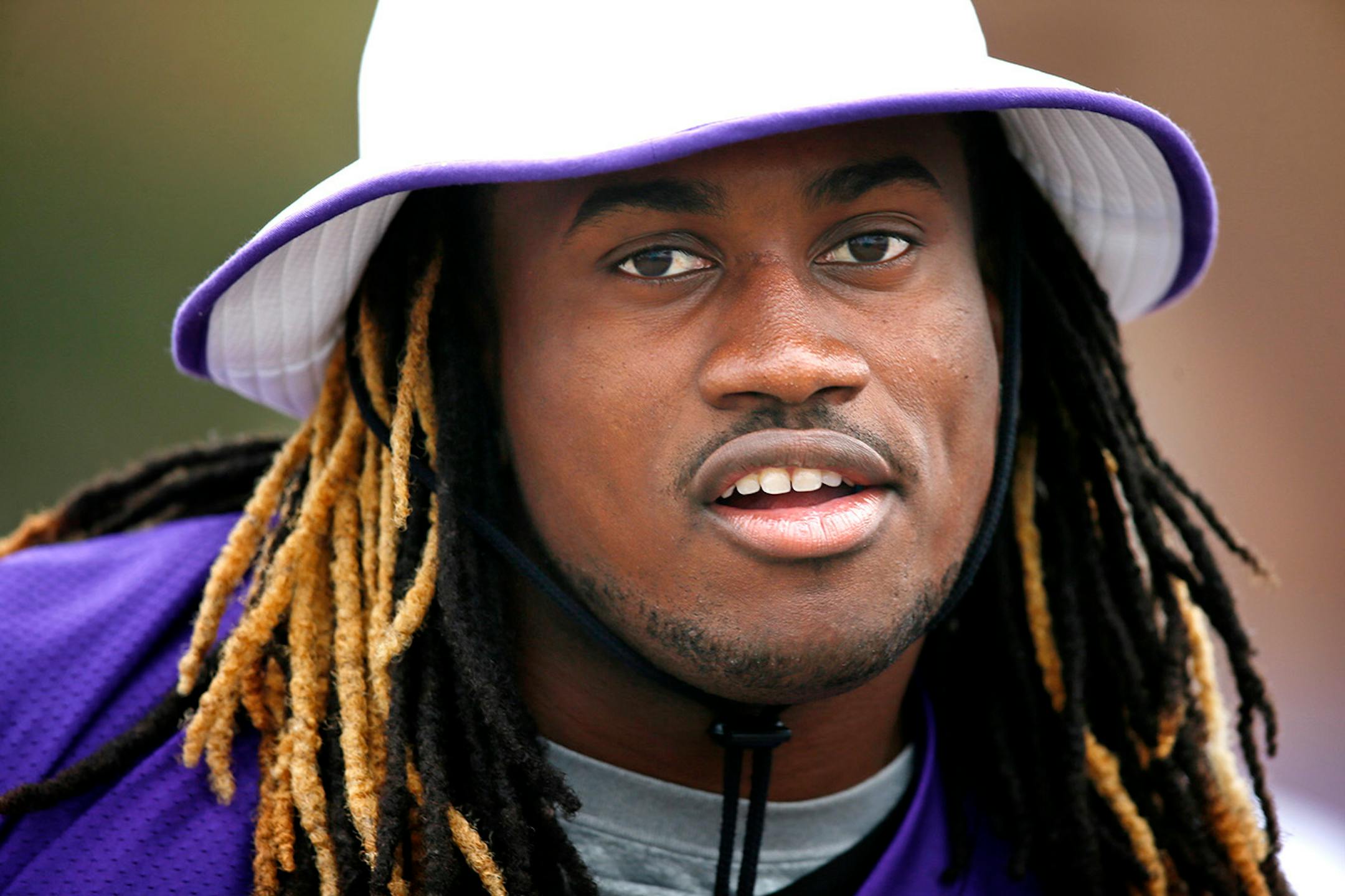 Vikings receiver Cordarrelle Patterson during NFL camp at Minnesota State Mankato Saturday July 26, 2014 in Mankato, MN.