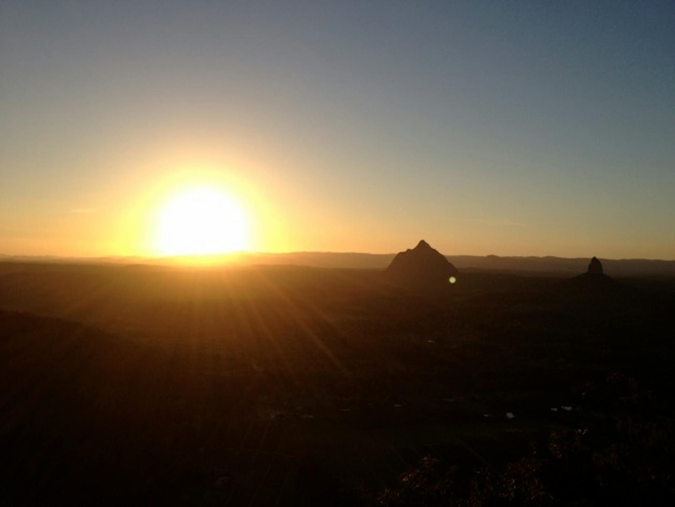 The view on the way down was breath-taking as well