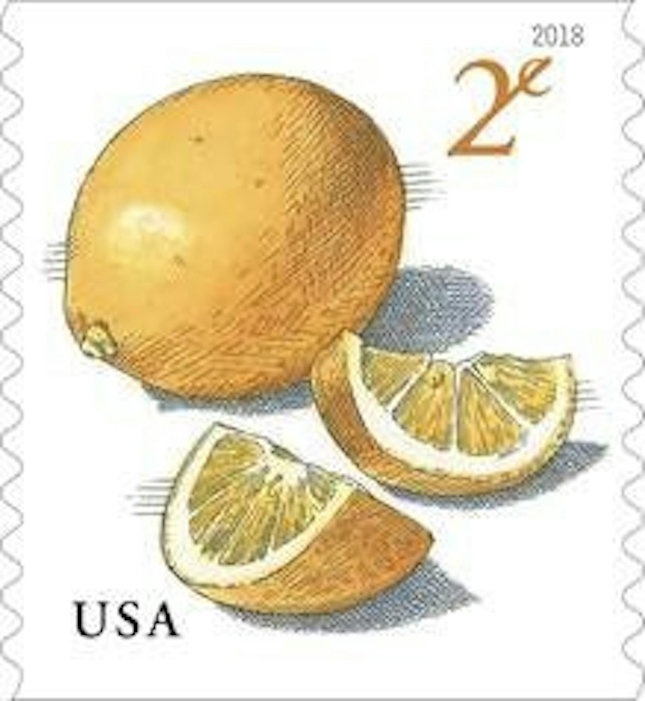 Stamps featuring the Meyer lemon may add new zip to your letters.