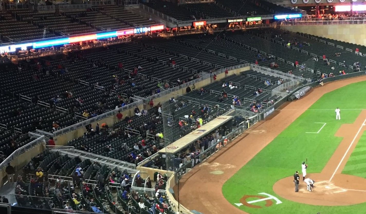 Target Field on Tuesday night