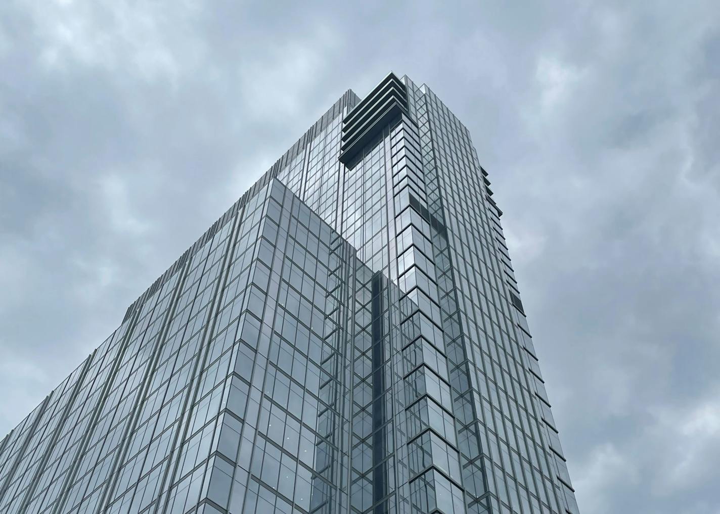 RBC Gateway stands over the Hennepin-Washington Avenue intersection.