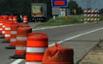 The Woodbury interstate rest area along westbound I-94 was closed with construction cones blocking the entrance ramp to the facility Thursday morning,