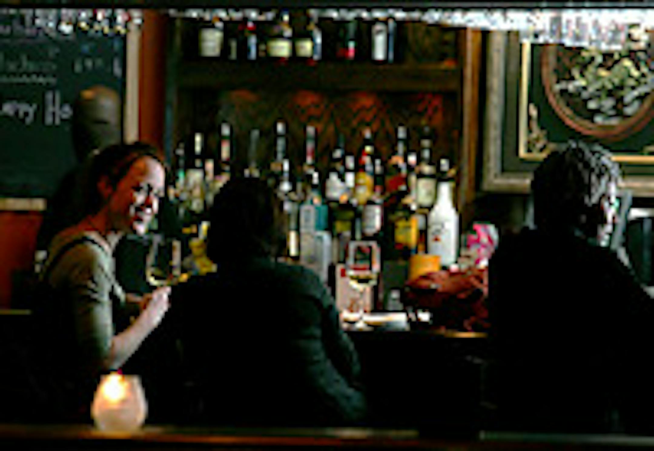 Kirstin Wiegmann, left, Kat Duvic and Roxann Cunningham enjoyed drinks at Se&ntilde;or Wong, a new Asian/Latino fusion restaurant.