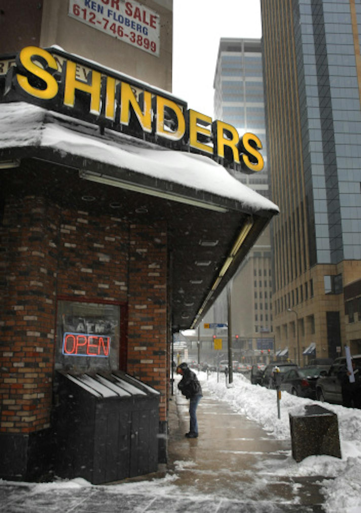 The Shinders store at 8th Street and Hennepin Avenue S. in downtown Minneapolis last March. The vacant building, and the vacant Teener's building next door, are to be redeveloped this year.