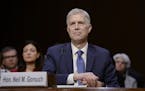 Judge Neil Gorsuch attends the first day of his Supreme Court confirmation hearing before the Senate Judiciary Committee in the Hart Senate Office Bui