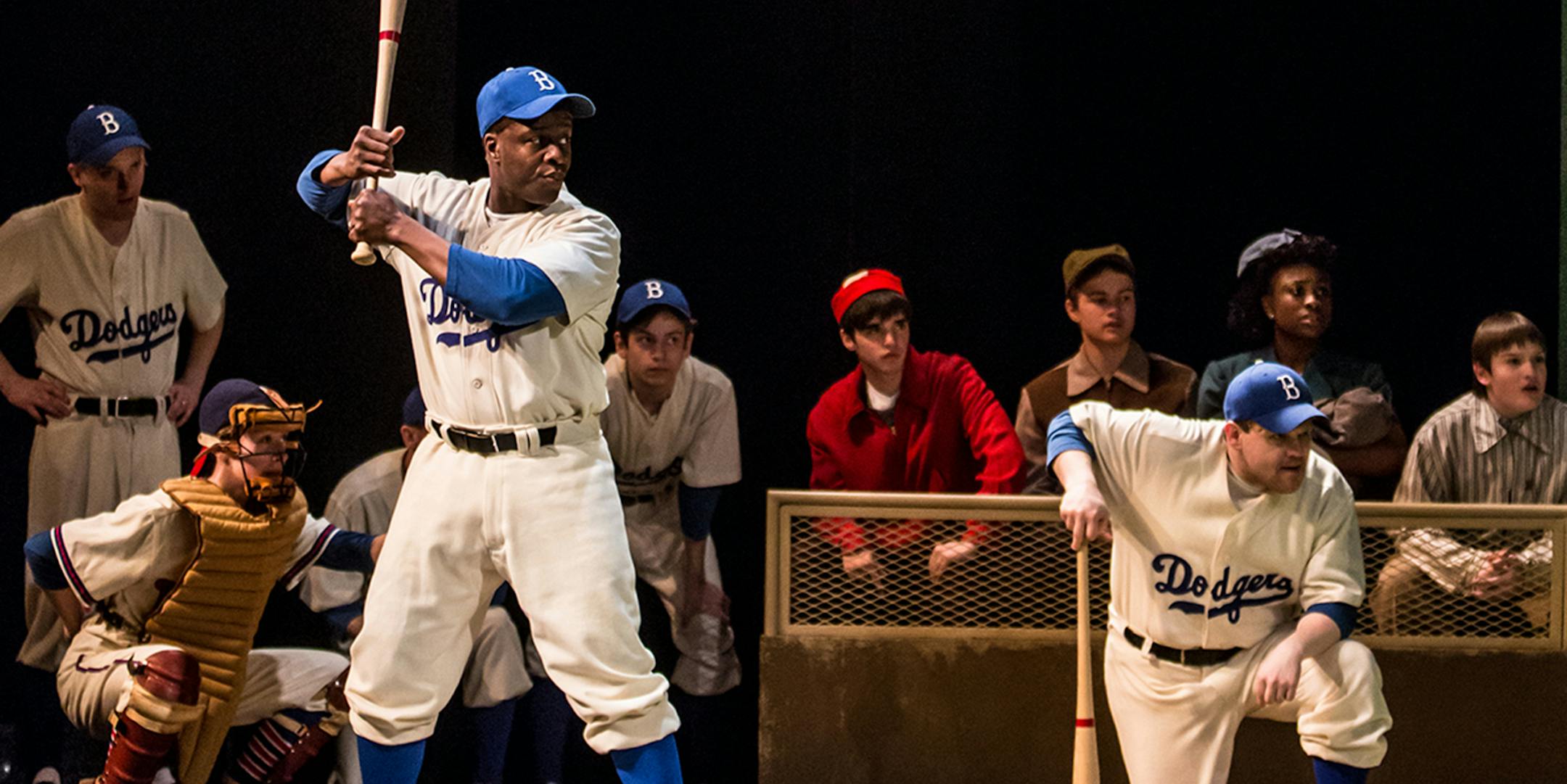 Ansa Akyea is baseball pioneer Jackie Robinson in “Jackie and Me” at Children’s Theatre Company.