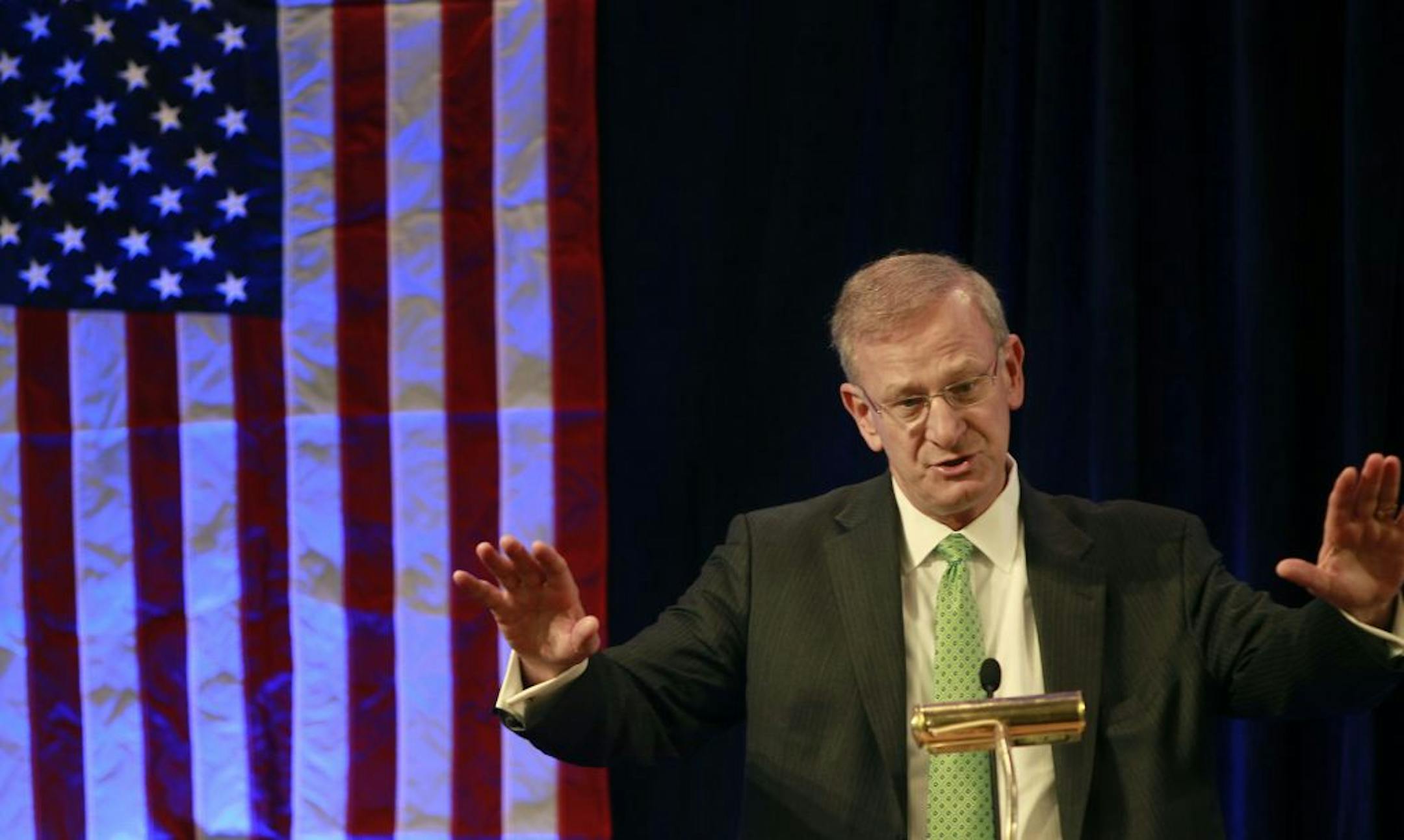 Outspoken FDIC director Thomas Hoenig was in town to address the Bank Holding Company Association at the Marriott Hotel in Bloomington, MN, Friday, October 5, 2012. (ELIZABETH FLORES/STAR TRIBUNE) ELIZABETH FLORES � eflores@startribune.com