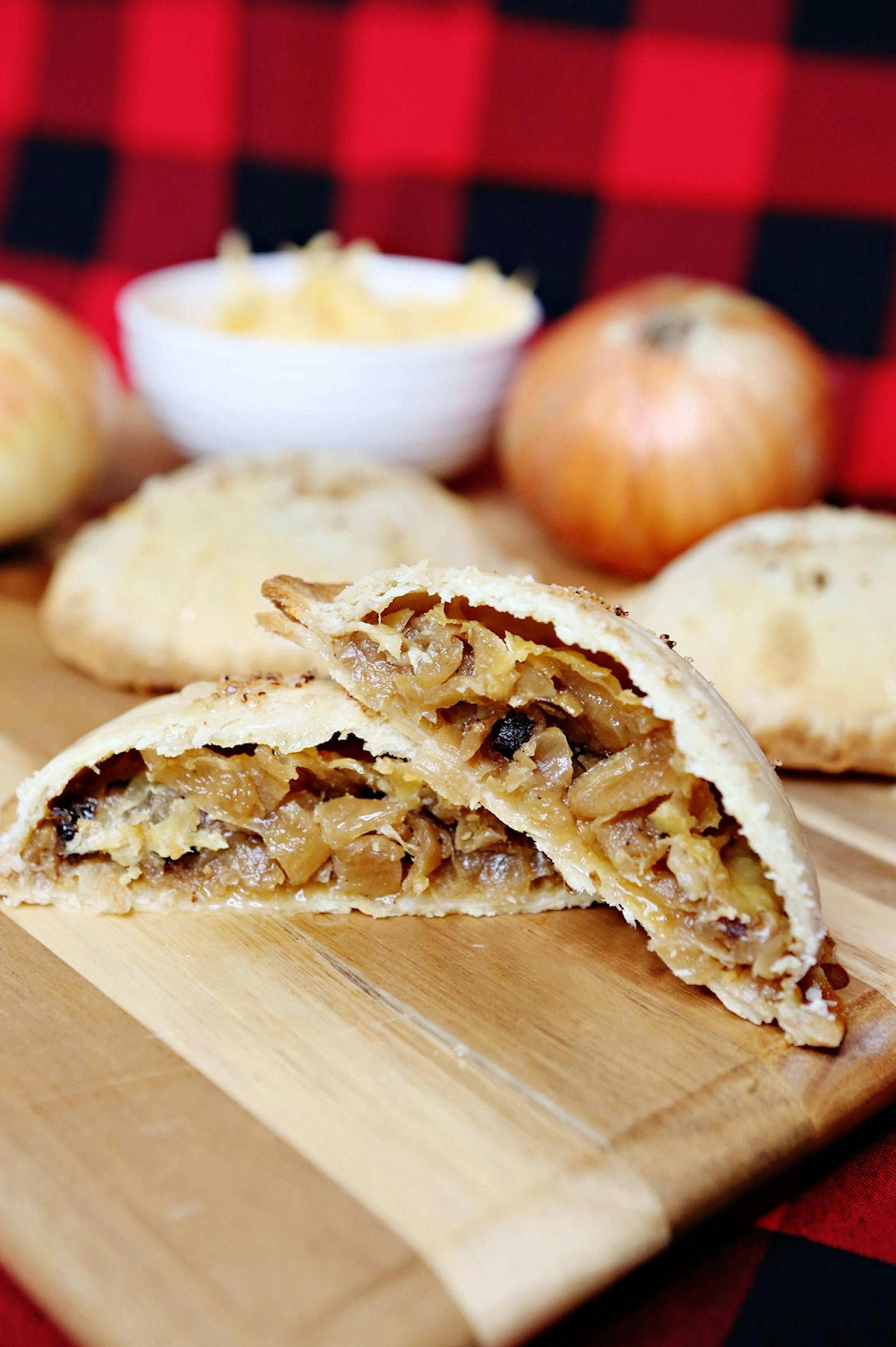 Brown Ale and Onion-Gouda Tipsy Pie