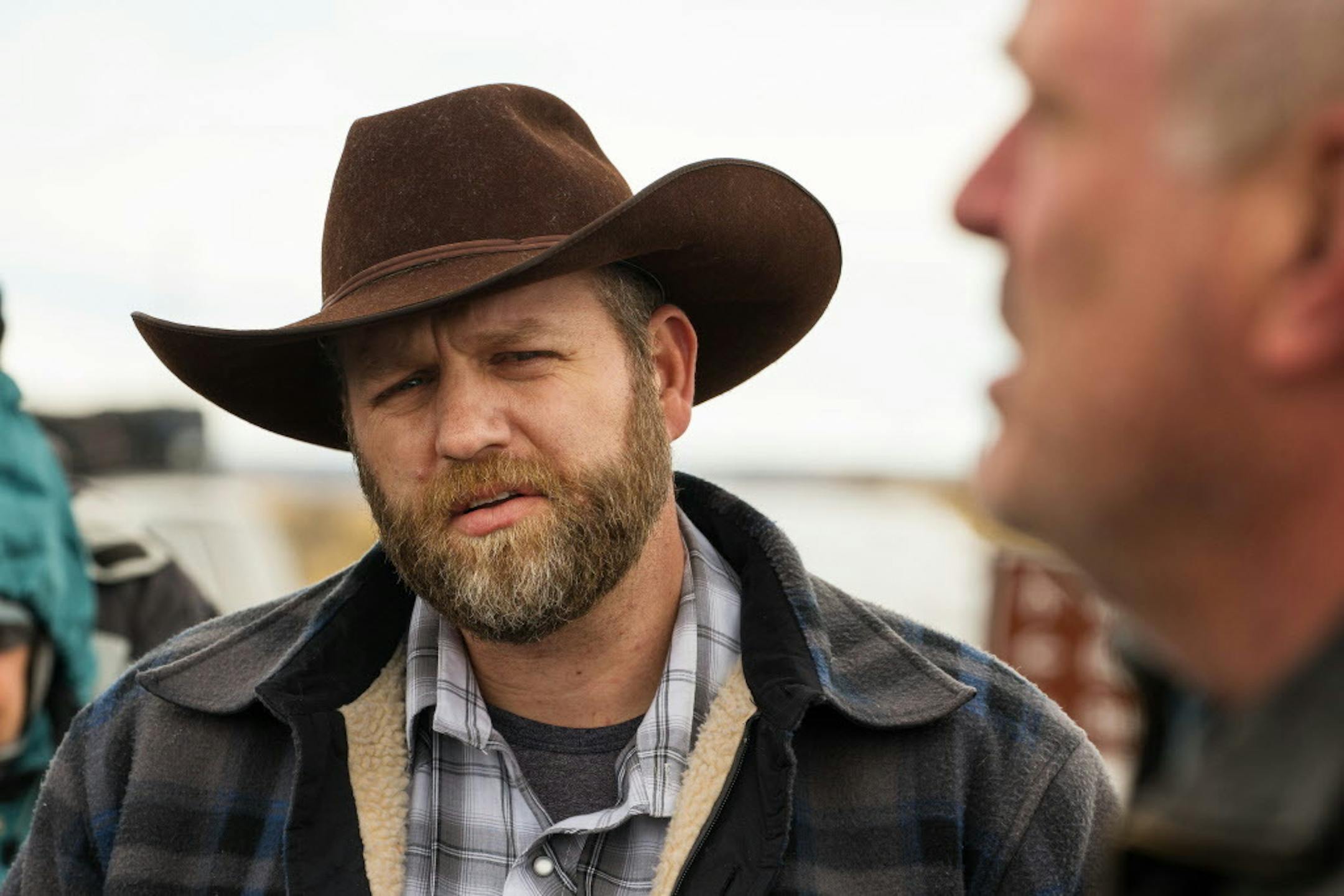 Ammon Bundy, who led the occupation of the Malheur National Wildlife Refuge, during the standoff in eastern Oregon, Jan. 13, 2016.