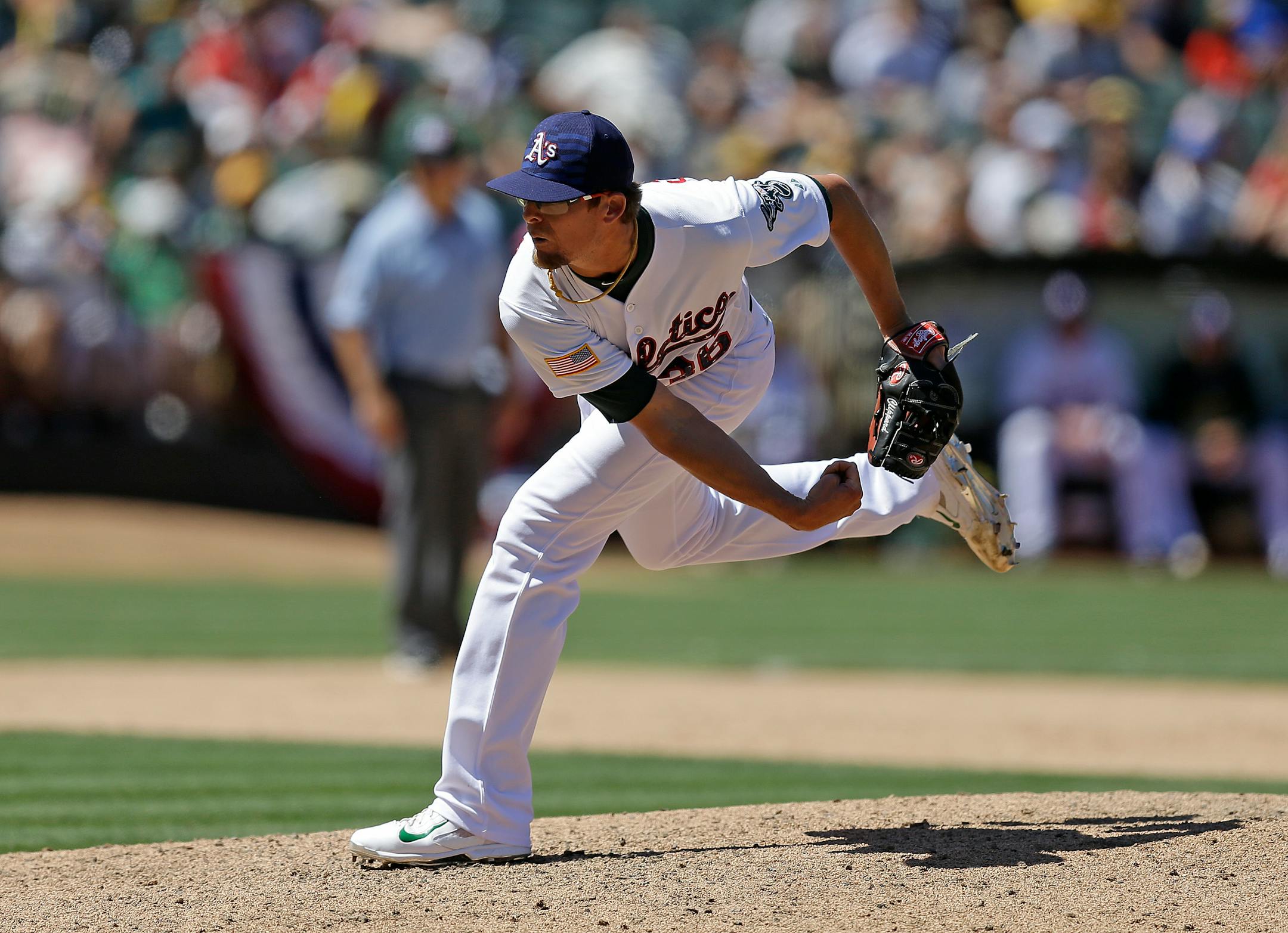 Oakland Athletics' Tyler Clippard.