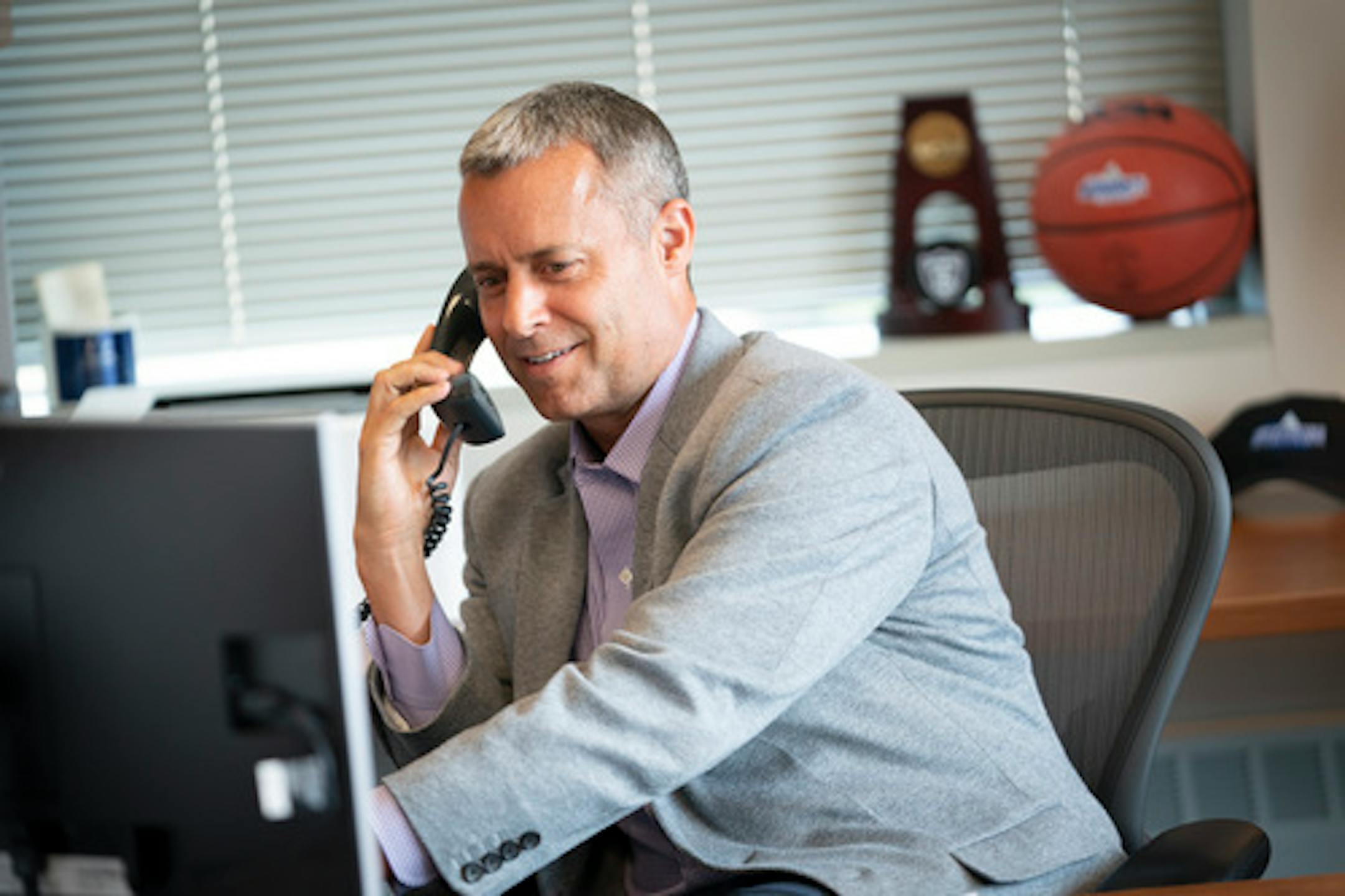 Athletic director Phil Esten was interviewed by CBS Sports by phone at his desk at the University of St. Thomas in St. Paul, Minn., on Thursday, July 16, 2020. ] RENEE JONES SCHNEIDER  renee.jones@startribune.com