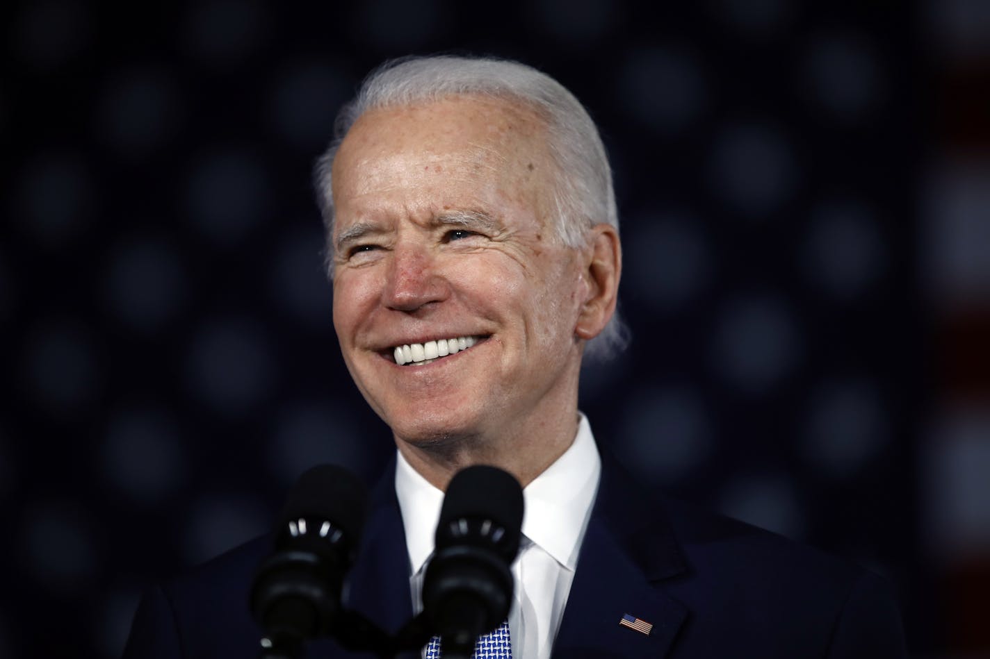 Democratic presidential candidate former Vice President Joe Biden speaks at a primary night election rally in Columbia, S.C., Saturday, Feb. 29, 2020. (AP Photo/Matt Rourke)