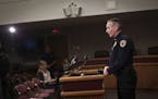 Maplewood acting police chief Dave Kvam spoke about the arrest of a minor in the death of Anna Hurd during a press conference at the Maplewood Police 