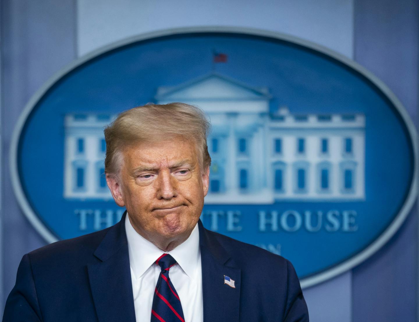 President Donald Trump speaks during a news conference at the White House in Washington, July 30, 2020. Trump refused to back down on Thursday afternoon from his suggestion earlier in the day that the presidential election be delayed, something he has no authority to order and that top Republicans quickly rejected. (Doug Mills/The New York Times)