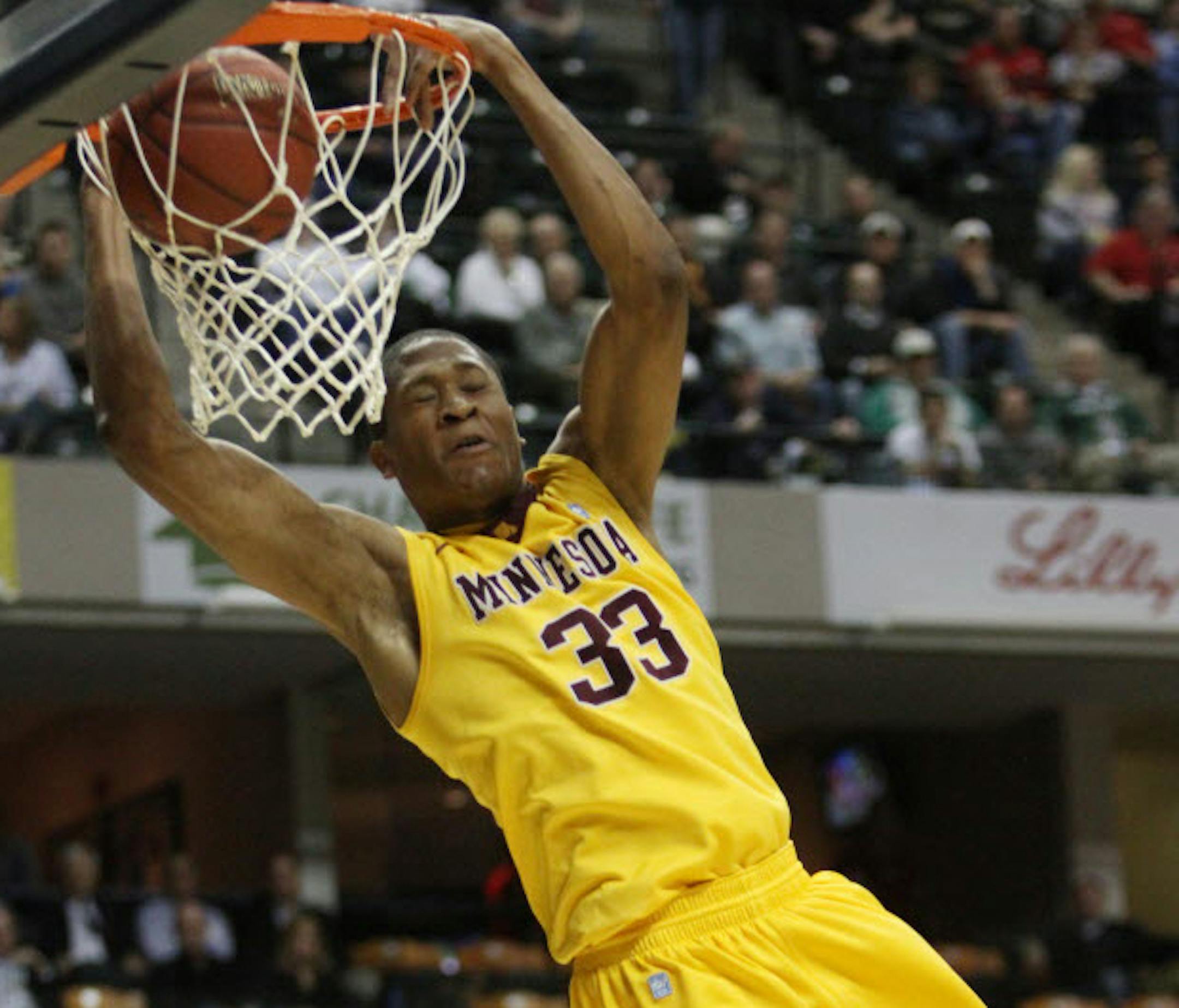 Gophers forward Rodney Williams (33)