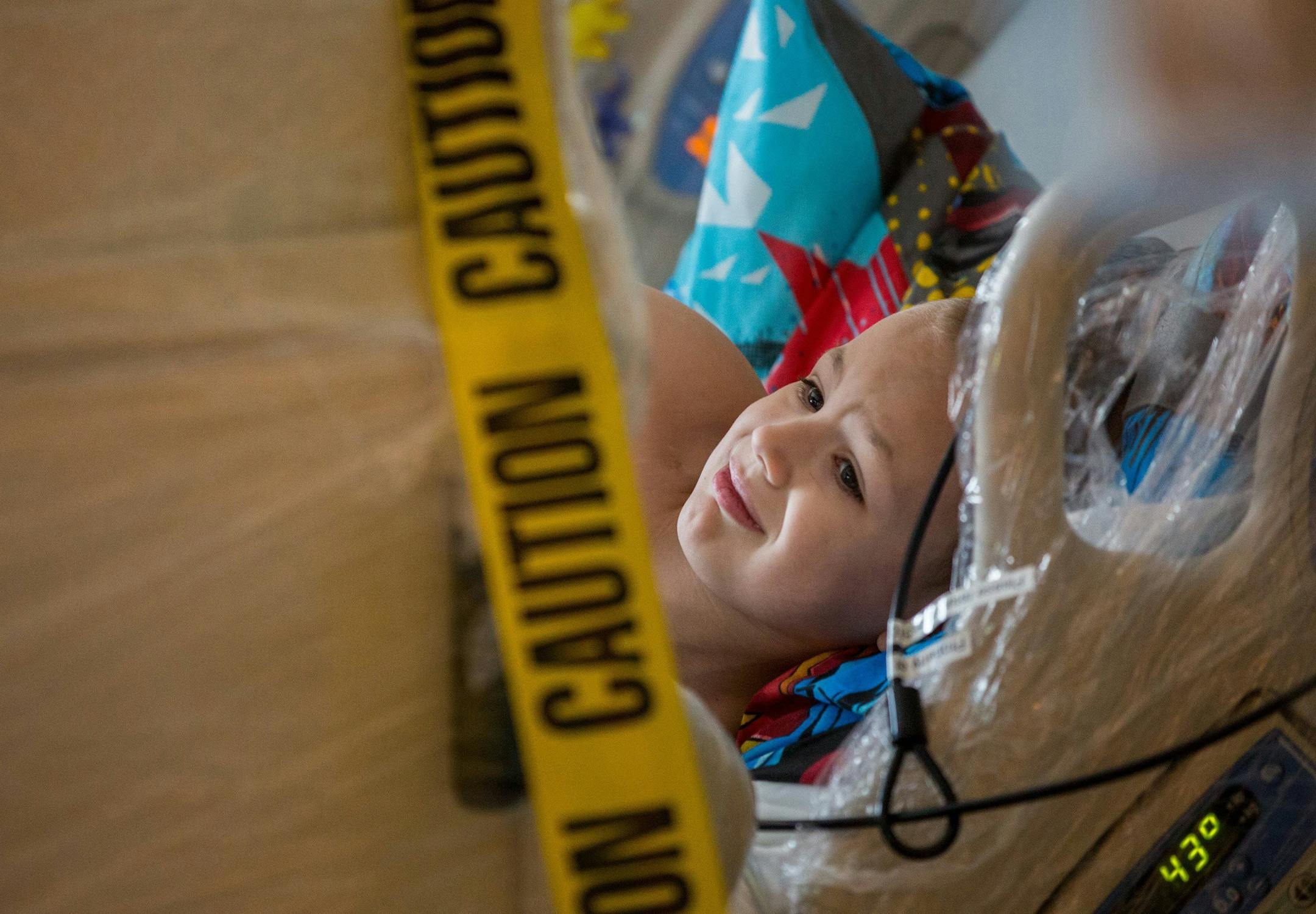 Sammy Nahorny, 6, reacted after radiology specialists determined that the levels were too high and he had to spend another night — and spend it by himself — at Comer Children's Hospital at the University of Chicago.