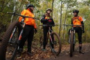 A group of trail regulars who helped make the Cuyuna Country State Recreation Area a mountain biking destination, from left, John Schaubach, Dan Cruse