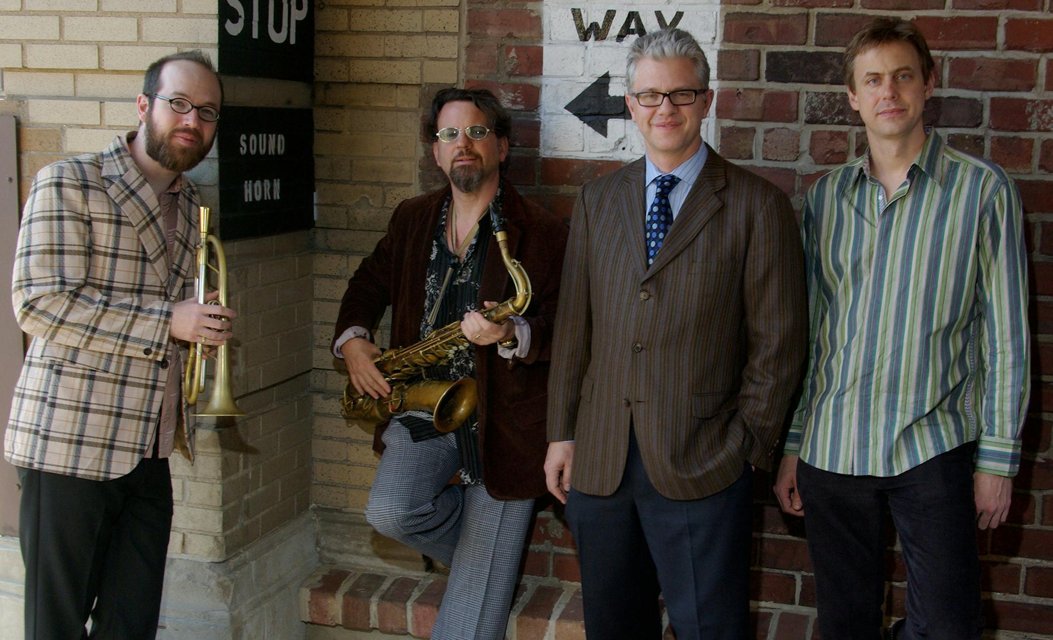 credit: Tom Foley Matt Wilson Quartet: Kirk Knuffke, Jeff Lederer, Matt Wilson, and Chris Lightcap.