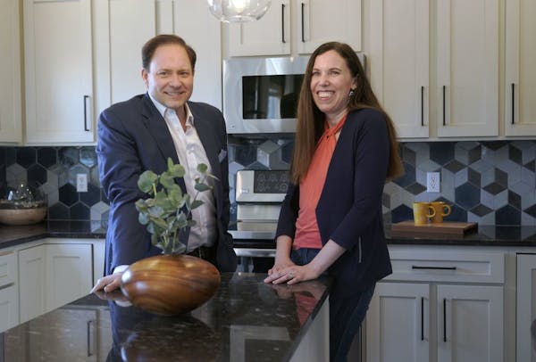 Jason and Alyssa DeRusha recently remodeled the kitchen of their home in Maple Grove.