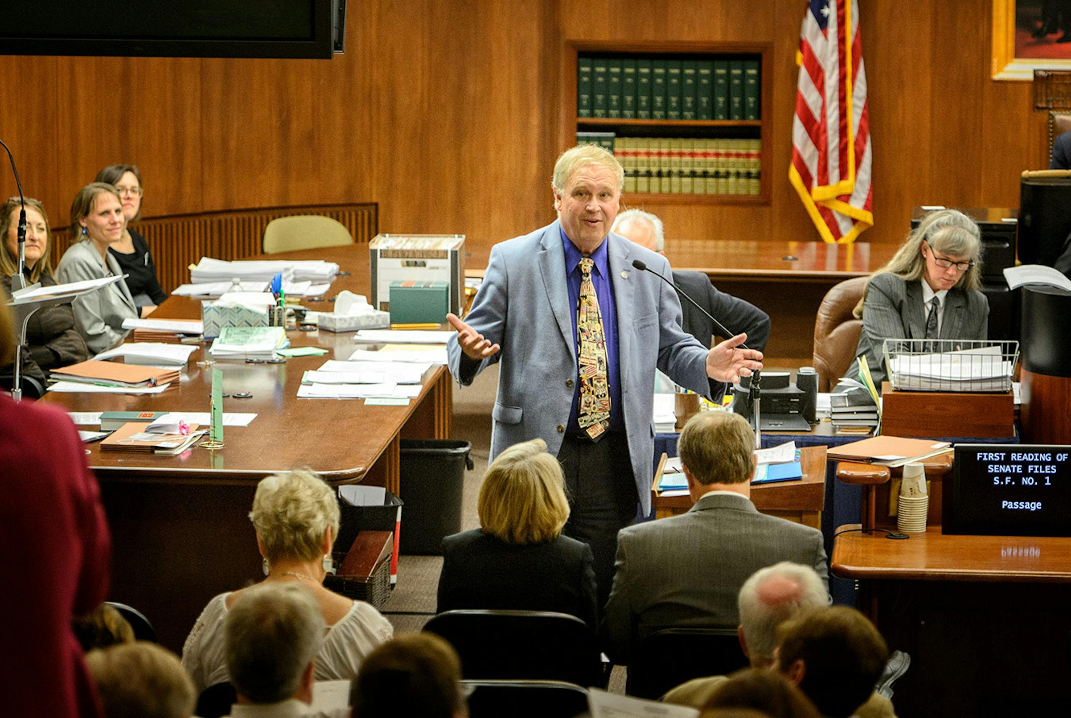 Rep. Dean Urdahl pleaded with members to pass his Legacy funding bill despite its flaws.