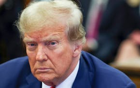 Former President Donald Trump attends the closing arguments in the Trump Organization civil fraud trial in New York last month.