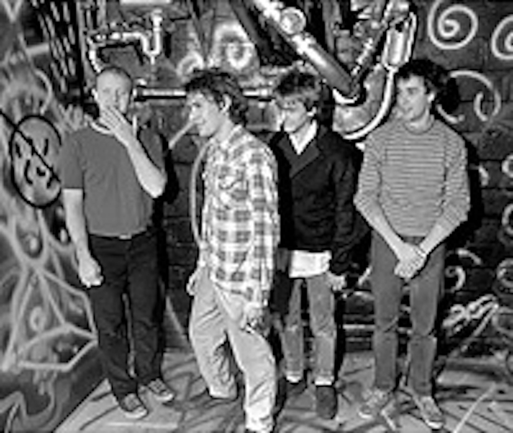 The Replacements in the 7th Street Entry basement in 1984: Bob Stinson, Paul Westerberg, Tommy Stinson and Chris Mars.