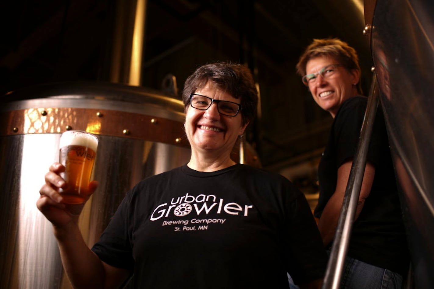 Deb Loch and Jill Pavlak of Urban Growler Brewing Co. in St. Paul.