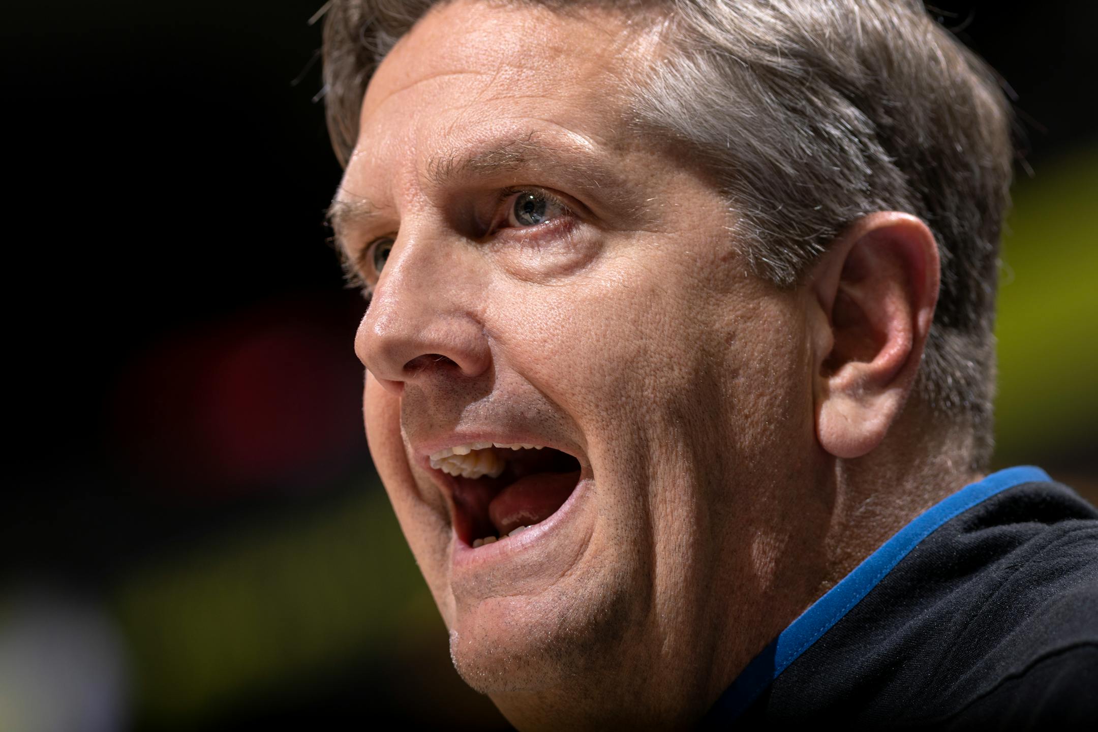 Minnesota Timberwolves head coach Chris Finch in the third quarter.