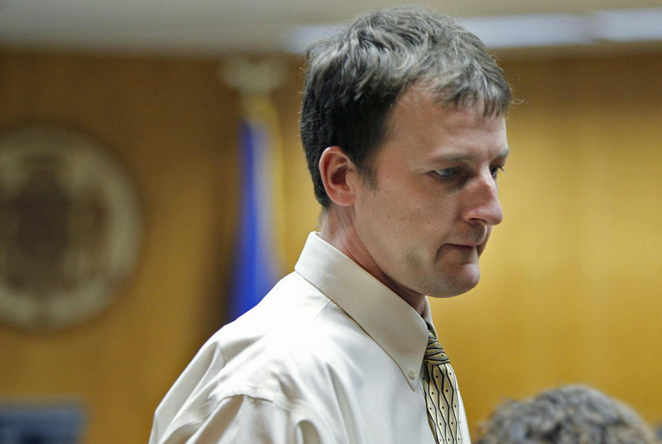 Aaron Schaffhausen made his way out of court after jurors rejected his insanity defense.