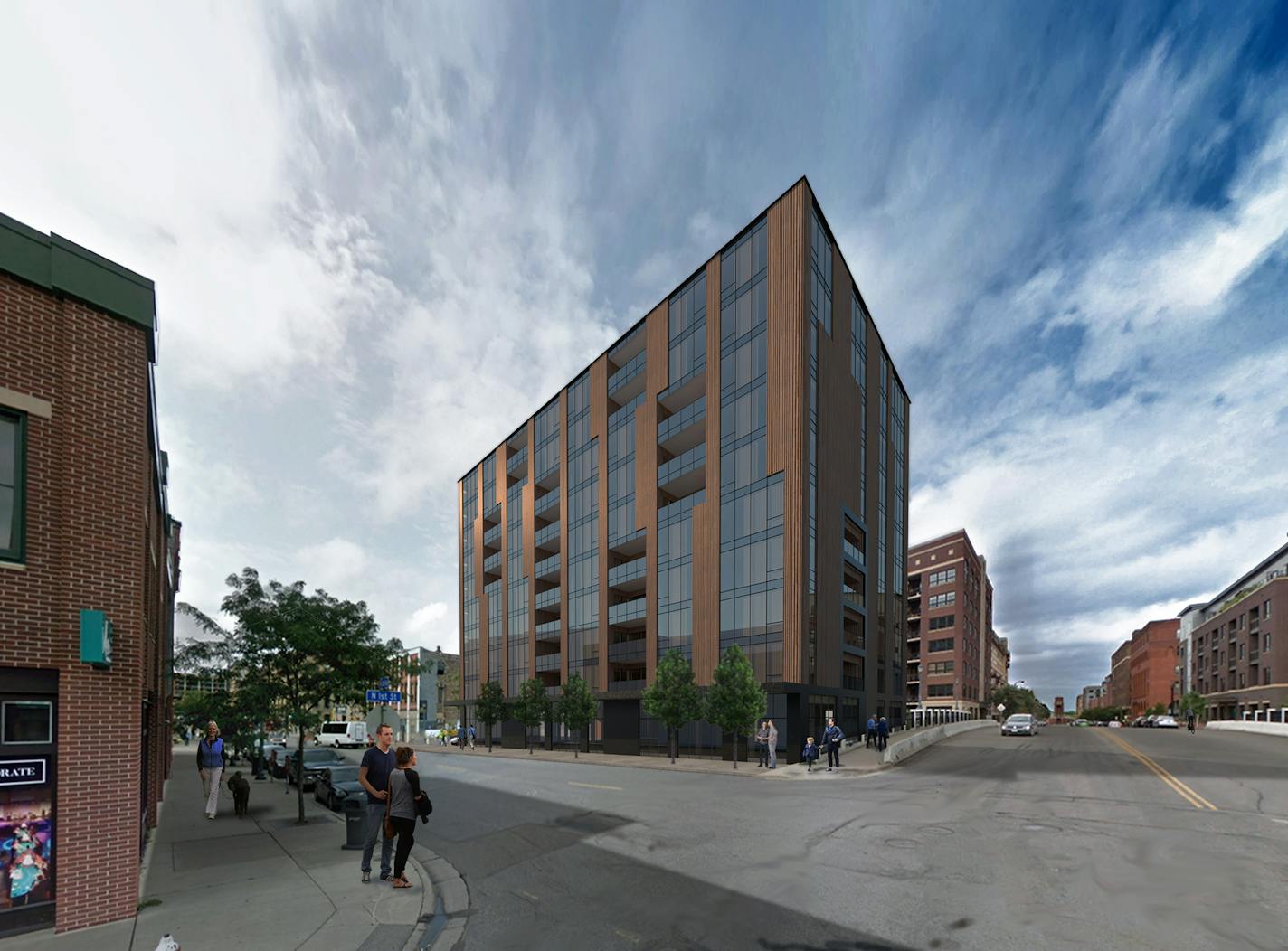 TMBR, a 10-story building proposed for 100 3rd Ave. N. in the North Loop, was to be the tallest all-timber residential building in the Midwest. The developer is now proposing an apartment project for the site.