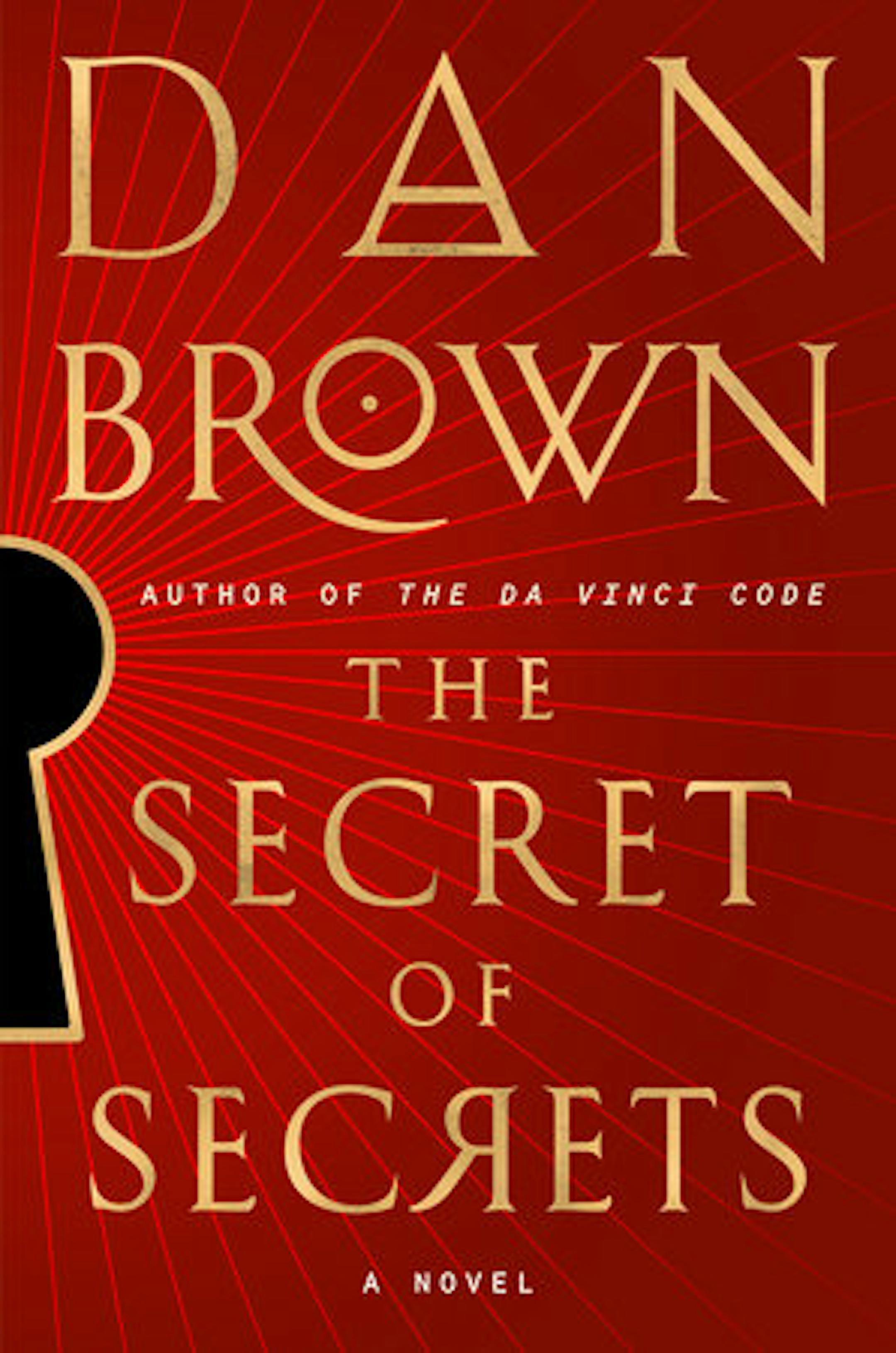 Red cover of The Secret of Secrets features the title written in an ancient script style and a keyhole.