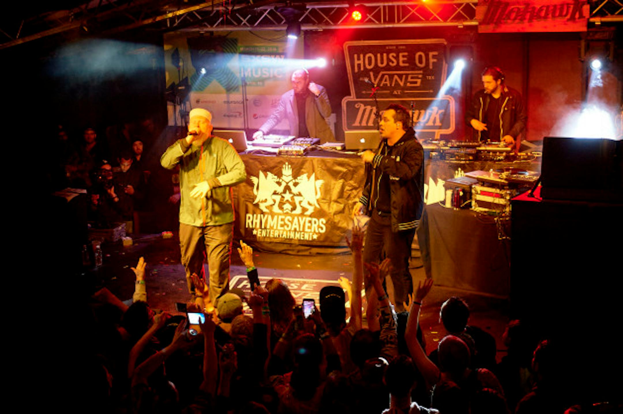 Brother Ali, left, and Slug kicked off Rhymesayers' 20th anniversary celebrations at the South by Southwest Music Conference in Austin, Texas, back in March. / Photo by Tony Nelson