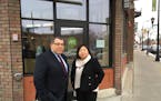 CEO Paul Williams of Project for Pride in Living (PPL) and May Xiong, vice president of employment readiness, outside PPL's headquarters on E. Frankli
