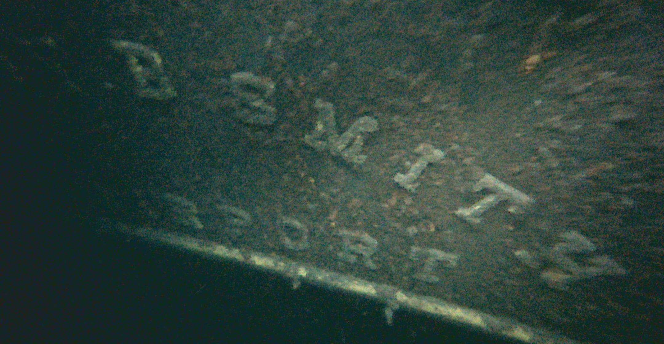 The image made June 24, 2013, confirms the shipwreck found more than 500 feet down in Lake Superior was the long-lost freighter Henry B. Smith that sank in 1913.