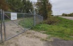 A sign along Fourth Avenue in Sartell shows the entrance to a landfill. (Credit: Jenny Berg)